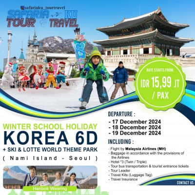 WINTER SCHOOL HOLIDAY KOREA PARK 6D4N